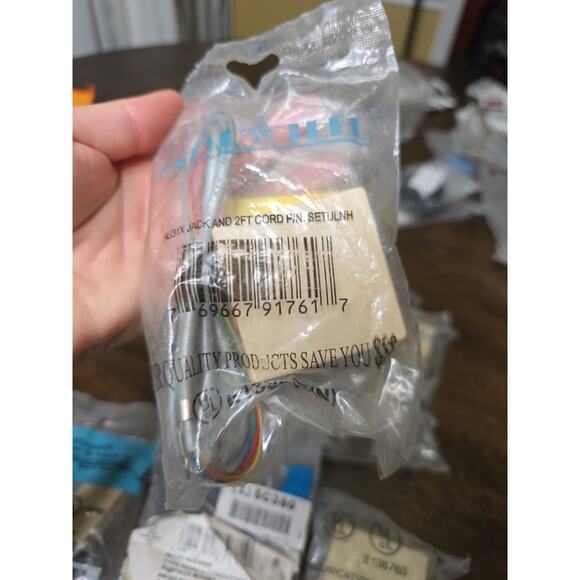 RJ31X Jack and Cord (Model IM-RJ31XSET - NEW IN BAG) Lot of 6 - Picture 3 of 16
